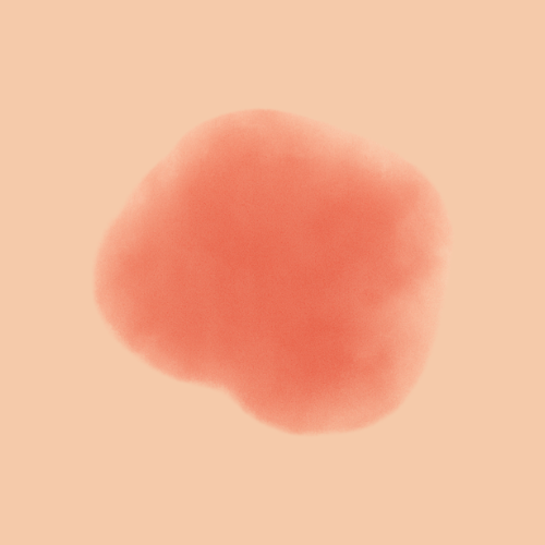 Imagen dibujada de un brote de eczema en la piel