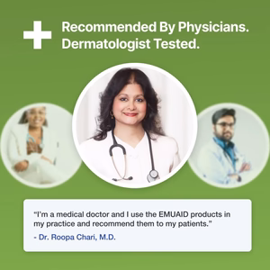 testado por dermatólogos y recomendado por médicos