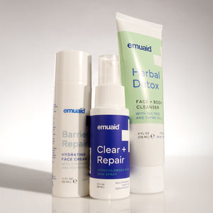 emuaid productos para el cuidado de la piel barrier repair clear repair herbal detox