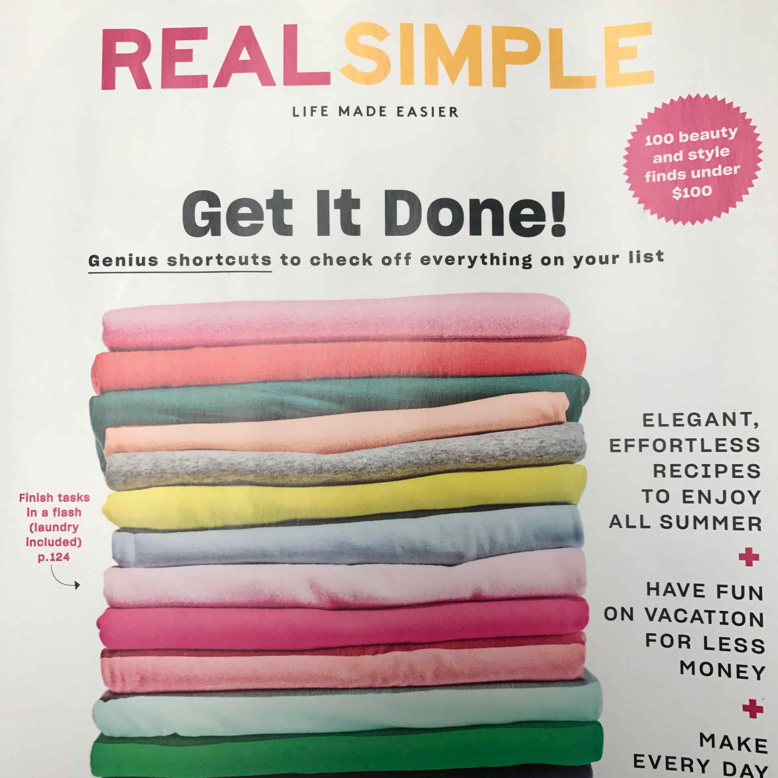 Esta es una imagen de una portada de Real Simple.
