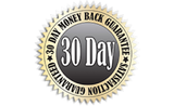 Gráfico de la insignia con 30 días de garantía de devolución del dinero
