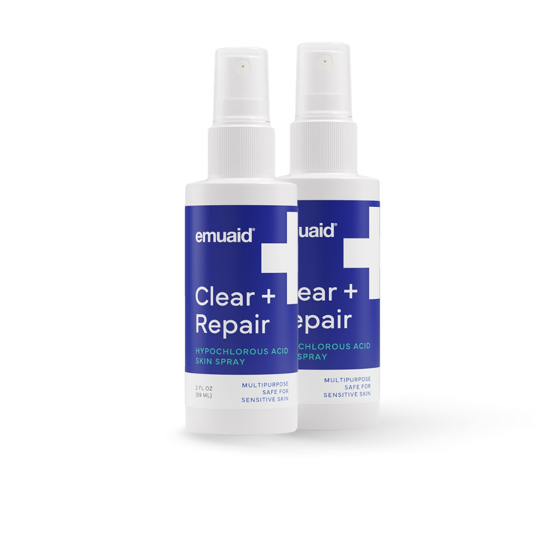 EMUAID® Clear + Repair - Acido hipocloroso para la piel Spray 2x Bundle