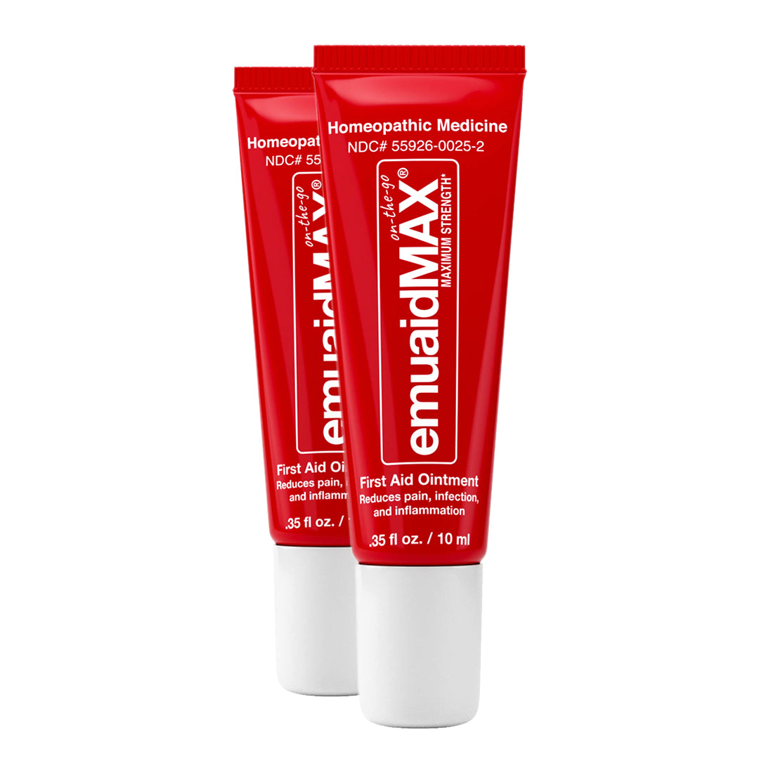 EMUAIDMAX Pomada de Primeros Auxilios On-the-Go 0.35oz (2-Pack)