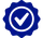 Icono del sello de la garrapata azul