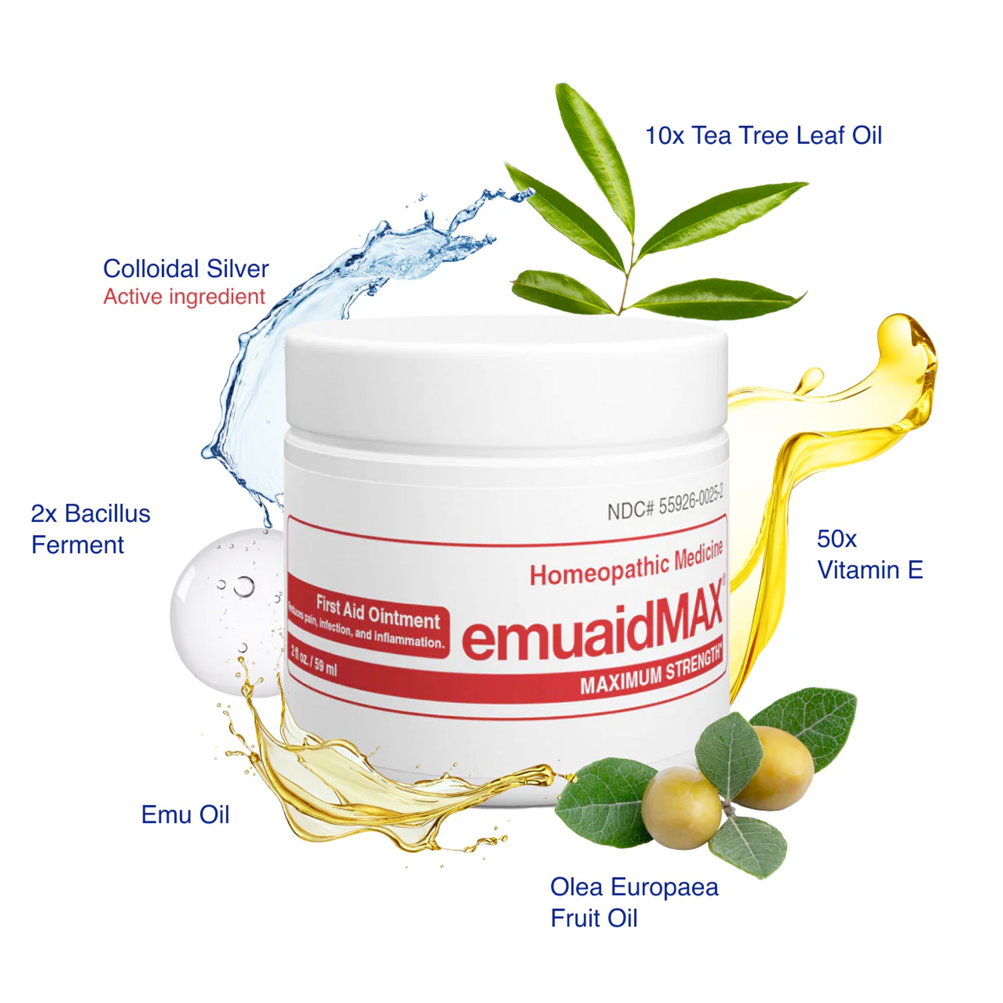 EMUAIDMAX® Pomada de primeros auxilios 2oz