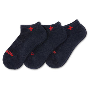 Una foto de Emuaid Ionic Silver Socks with red logo 3 pack